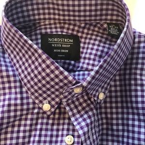 Moving sale! Nordstrom gingham button LS small/medium